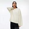 American Lazy Soft Waxy Gray Pullover Sweater Women's 2026 Autumn and Winter Loose Thickened Sheep Wool Crew Neck Knitted Sweater