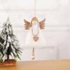17cm/7’’ Plush Toy Angel Christmas Ornament Cute Hanging for Doll for House Decoration New Year’s Day Party Ornament Dec