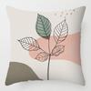Morandi Abstract Artistic Patterns Throw Pillow Cover with Short Plush Print for Living Room Sofa Decoration Cushion Cover
