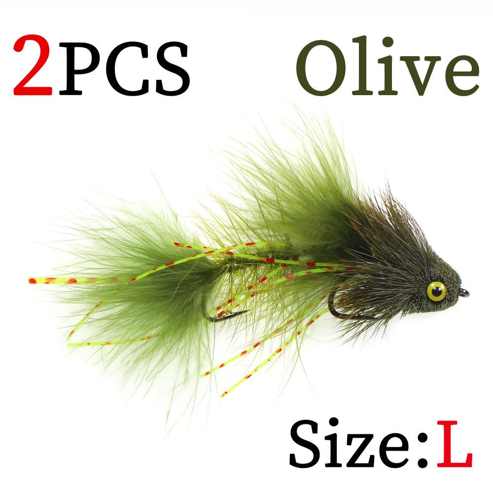 Artikulovaný streamerový muška s jelení srstí Bass Bug & Design s dvojháčkem Fish Spine pro velkou zvěř ve slané vodě, Efektivní rybářská nástraha