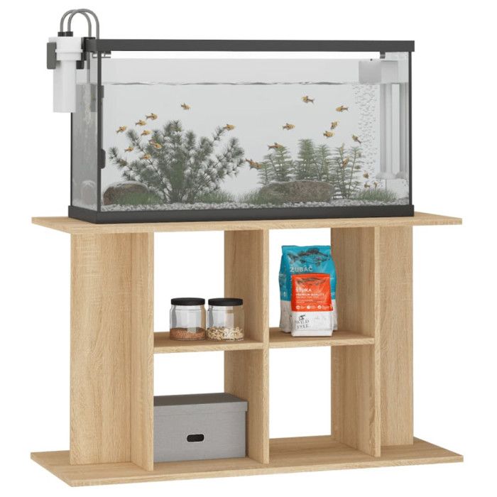VidaXL Support d'aquarium chêne sonoma 100x40x60cm bois d'ingénierie 833586
