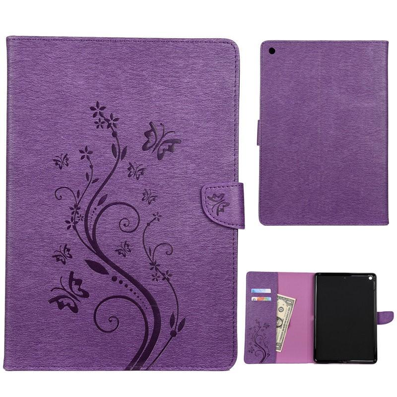 Smart Sleep Folio Case IPad 10.2 Inch 2019 2020 With Butterfly Print PU Leather Cover Business Style