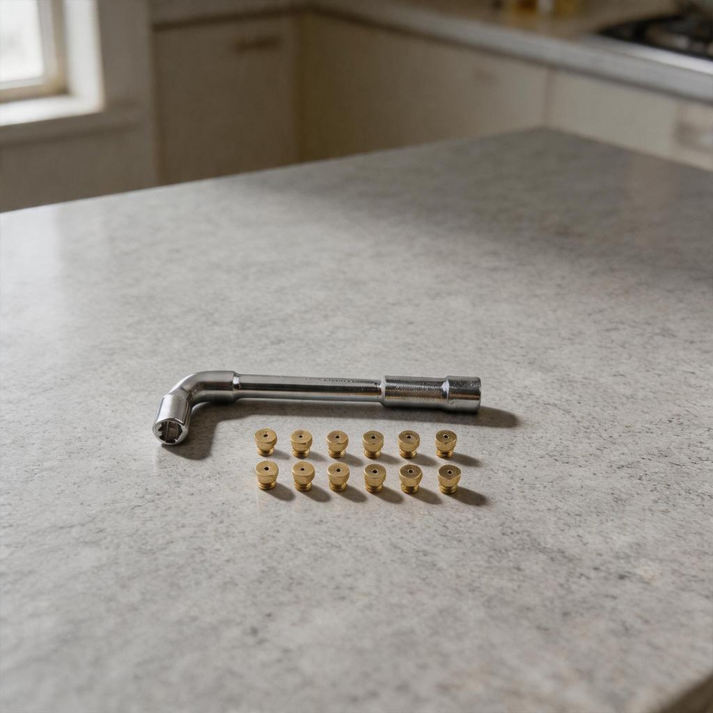 Natural Gas Conversion Gas Stove Nozzle Kit Brass Orifice Kit