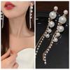 Long Dangle Earrings For Women   Full  Simulated Pearl Tassel Drop Earrings Vintage Jewelry