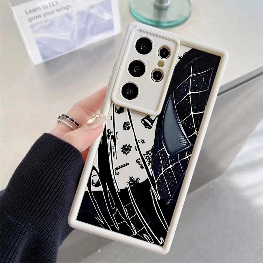 Marvel Spider Man Christmas Case for Samsung Galaxy S24 Plus S25 Edge S21 S25 Ultra S22 S23 FE S24Ultra S20FE Soft Shell