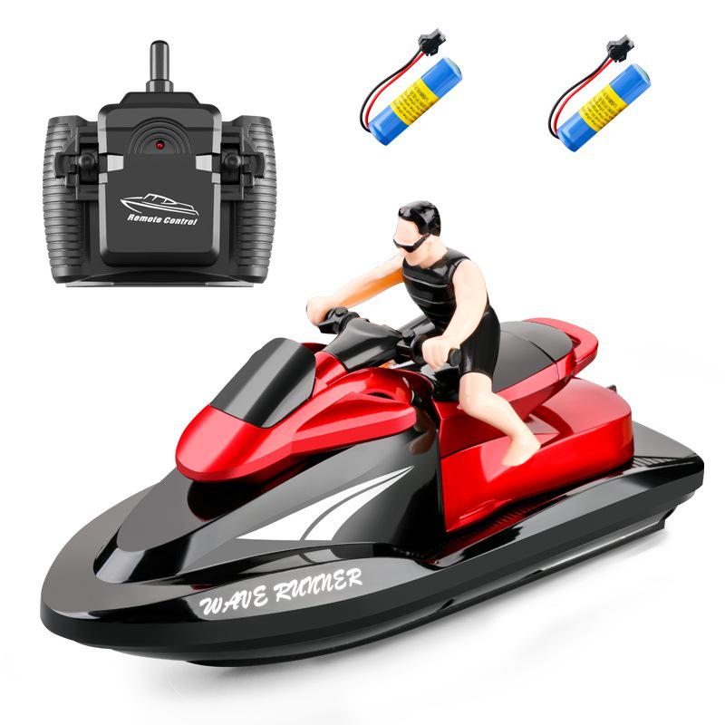 2.4G High-Speed Remote Control Motorcycle Speedboat - Electric Yacht Model Toy for Kids