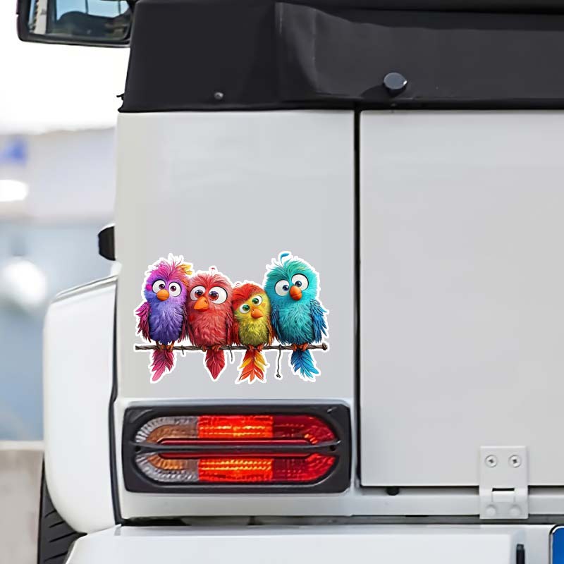 Autocollant de Voiture Animal Oiseaux Décalcomanie Auto-adhésive Pour Vitre Arrière et Pare-chocs de Véhicule Autocollant Imperméable SH616