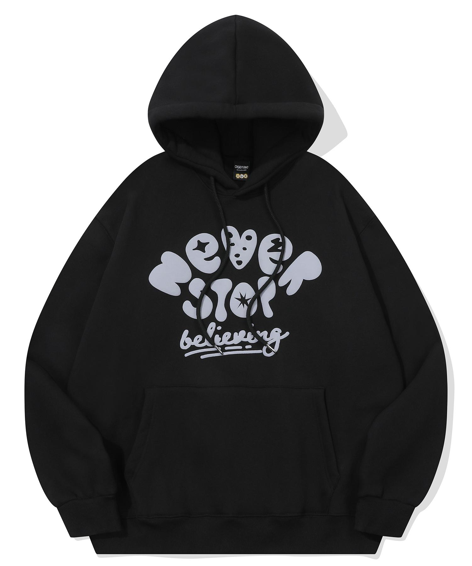 Худи Compagno Never Star Черное Black/M
