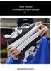 8cm Height-Increasing Cowhide White Sneakers - Trendy, Breathable, Casual Sports Shoes for Men.