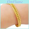 Gold Plating 24k Hop Hip Bracelet Sideways 5mm Keel Goldplated Fashion Bracelet Suitable For Womens Jewelry Gifts