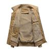 Winter jacket men's cotton fleece thickened casual jacket men's MA-1 tooling flight suit top