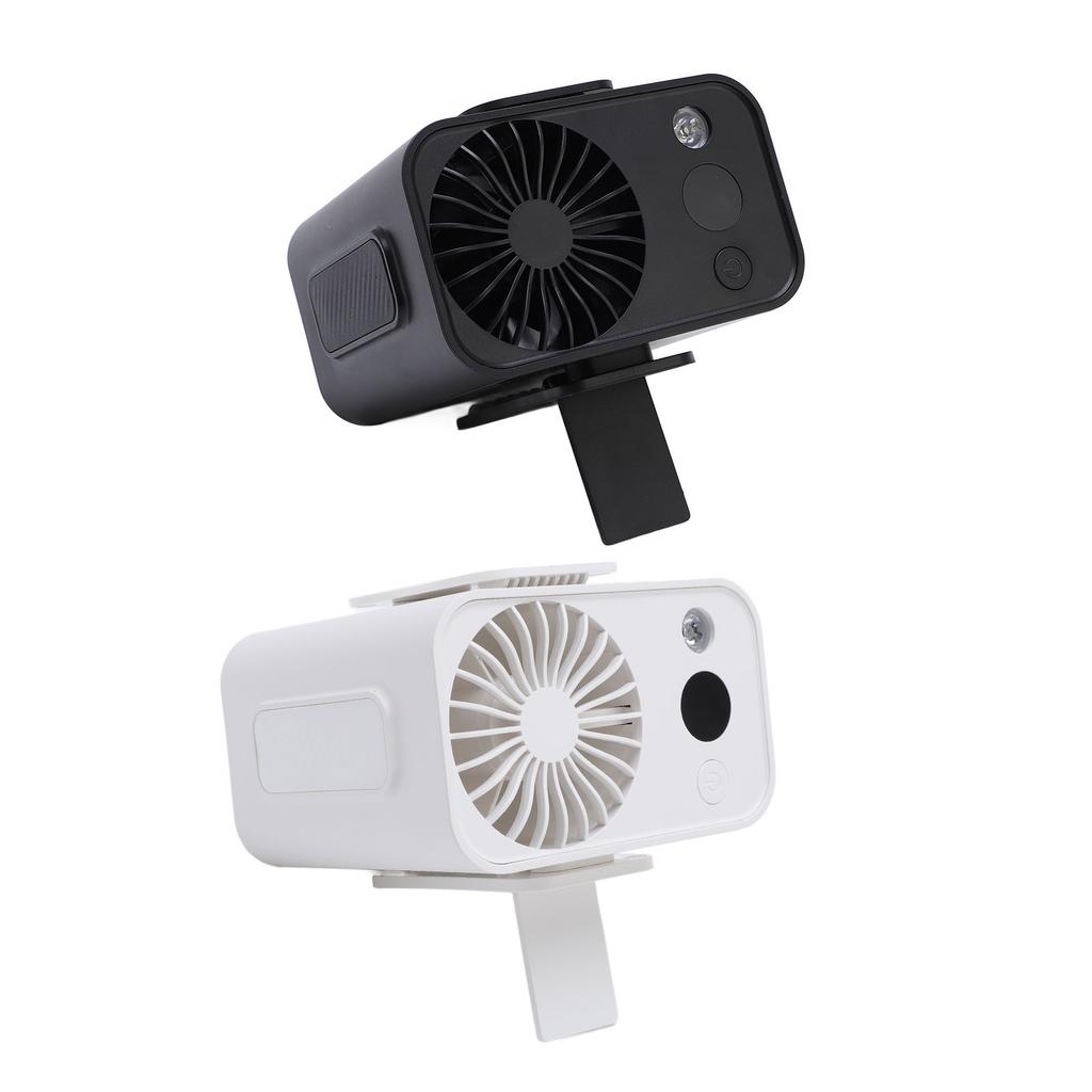 Portable Waist Fan Wearable Hanging Neck Clip On Belt Personal Fan with LED Light Digital DisplayUSB