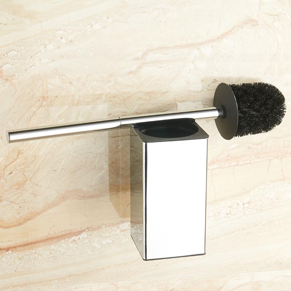 304 Stainless Steel Toilet Brush Bathroom Cleaning Brush Holder With ...