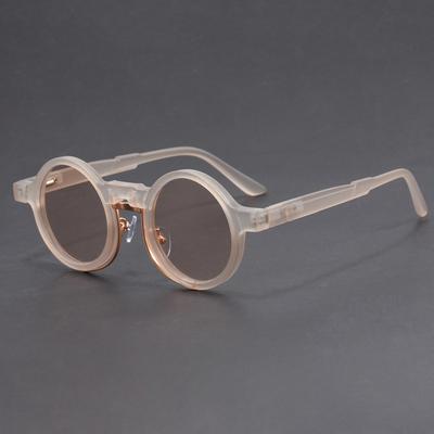 Nuovi Occhiali da Sole Rotondi Retro alla Moda per Donne Uomini Alta Qualità Trendy per Esterno Guida Protezione UV