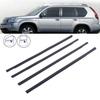 4 Stück Auto Außenfenster Gummi Wetterleiste 80821 1 0A Schwarze Außenfensterleiste Dichtungsband Ersatz für X-Trail T31 2008-2013