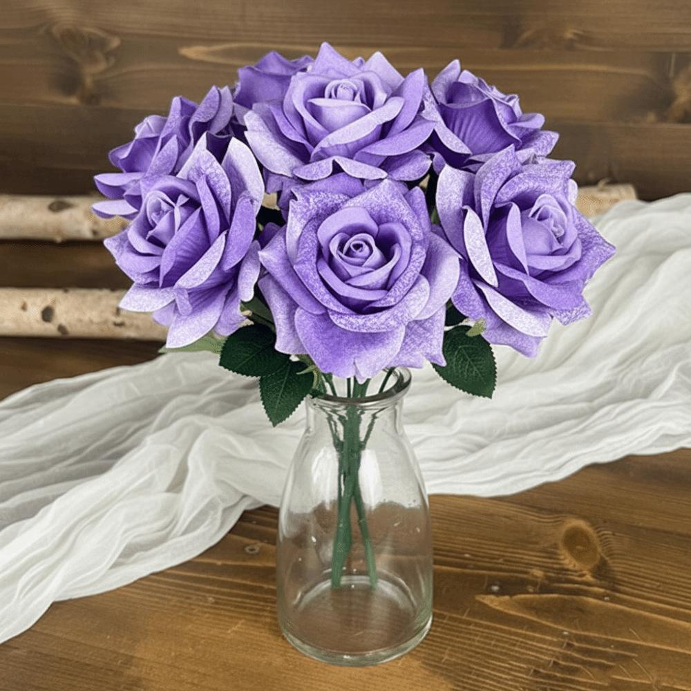 Multicolor Artificial Rose Flower DIY Accessories Faux Flower  Party Supplies