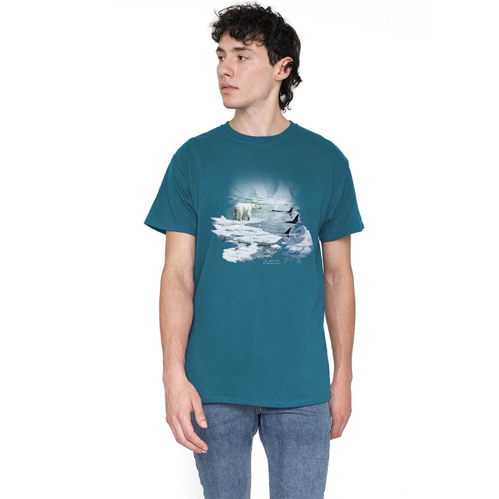 Wild Wings Unisex Adult Wildlife Glaciers Edge Orcas T-Shirt