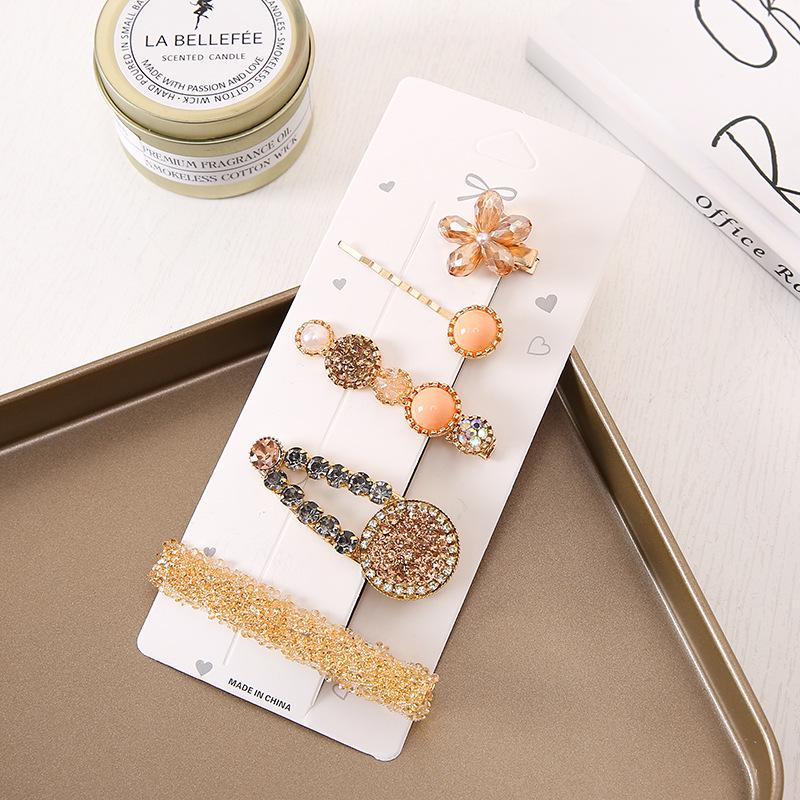 Luxury Pearl Bow Feather Hair Clip - Korean Style Bangs Accessory