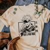 Jujutsu Kaisen Shirt Female Korean Clothes Anime Grunge Gothic Graphic Psychedelic Trendy Korean Clothes Breathable Graphic