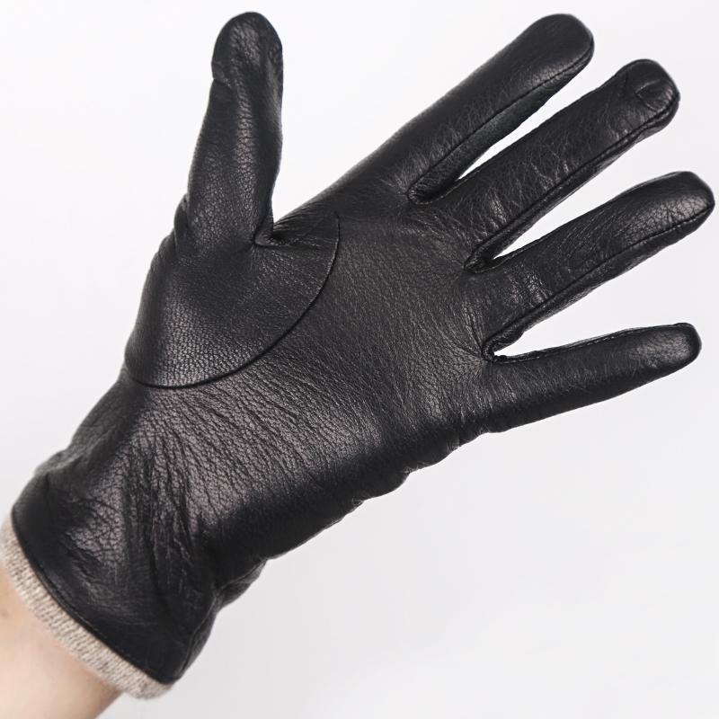 High Quality Ladies Faux Deerskin Leather Gloves Winter Warm Fashion Gloves for Women 8030