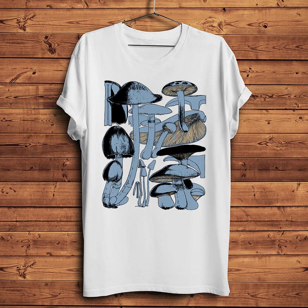 Mushroom Variety Fungi Plant Funny Natural T Shirt Unisex Short Sleeve Oneck Casual Tshirt Unisex Streetware Tee Breathable