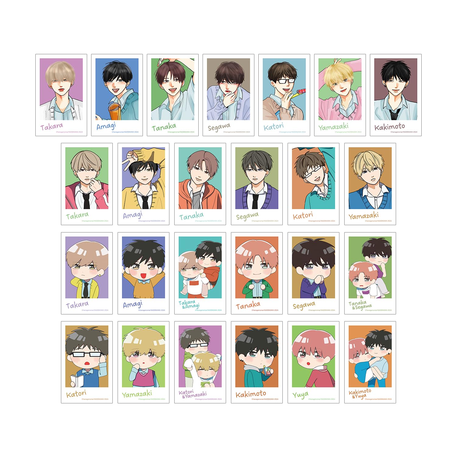 

и торговые иллюстрированные карточки в стиле моментальной камеры КОРОБКА из 25 штук «Такаёси-кун Амаги-кун» «Друзья моего брата»