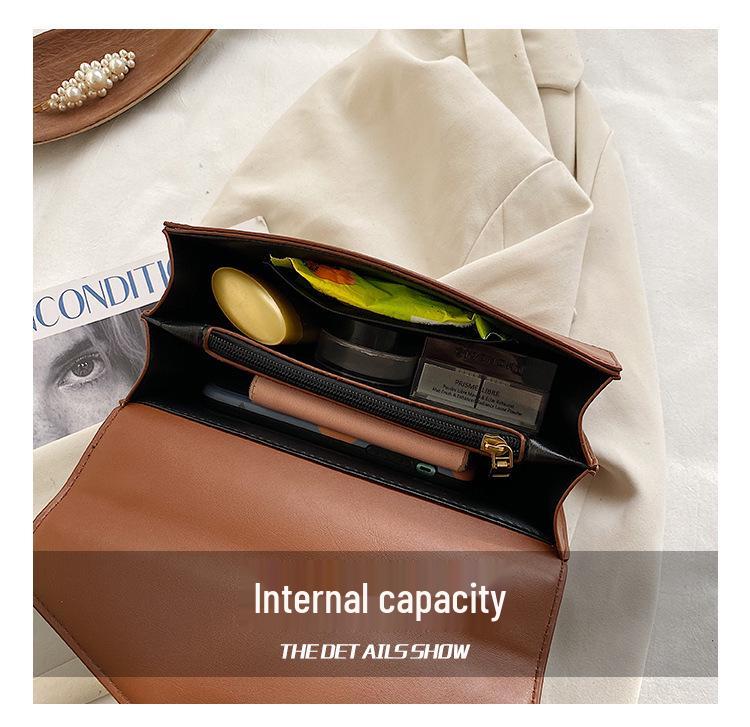 Bolso Bandolera Retro de Moda para Mujer 2025 - Estilo Simple, Diseño Cuadrado Pequeño