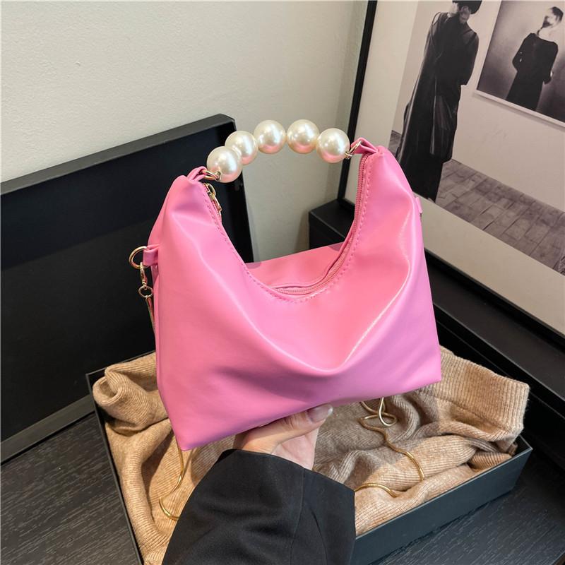 Premium Sense Pearl Temperament Handbag Women's New Exquisite and Beautiful Chain One Shoulder Messenger Bag Dumpling Bag
