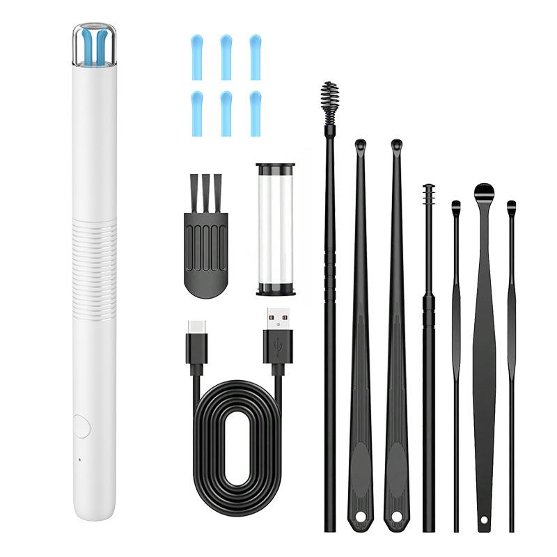 

Прочный и безопасный беспроводной Wi-Fi перезаряжаемый очиститель ушей для удаления ушной серы 1000 Вт HD-камера Набор для чистки ушей со светом Ушной эндоскоп для iOS Android