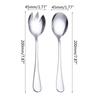 Stainless Steel Serving Utensils Salad Spoon and Fork Salad Serving Set Salad Servers 4 Colors for Kitchen Serving Salad