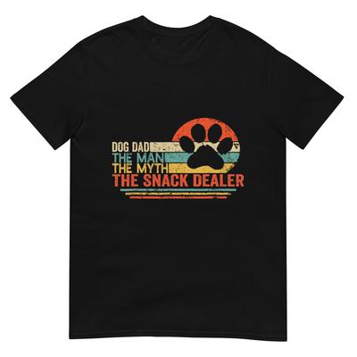 Vintage Hunde Papa Der Mann Der Mythos Snack Dealer Vatertags T-Shirt