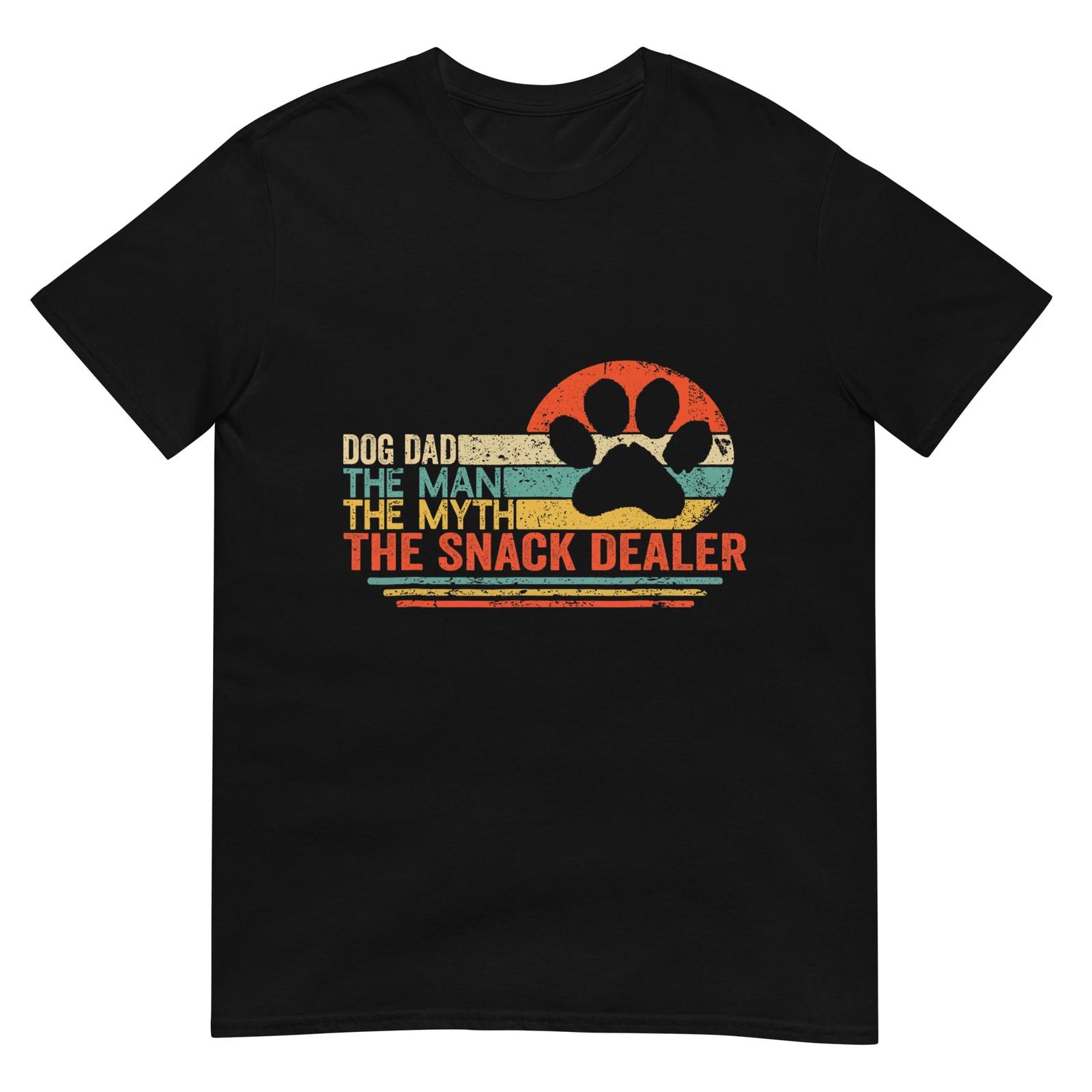 Vintage Dog Dad The Man The Myth Snack Dealer Father Day T-Shirt 4XL