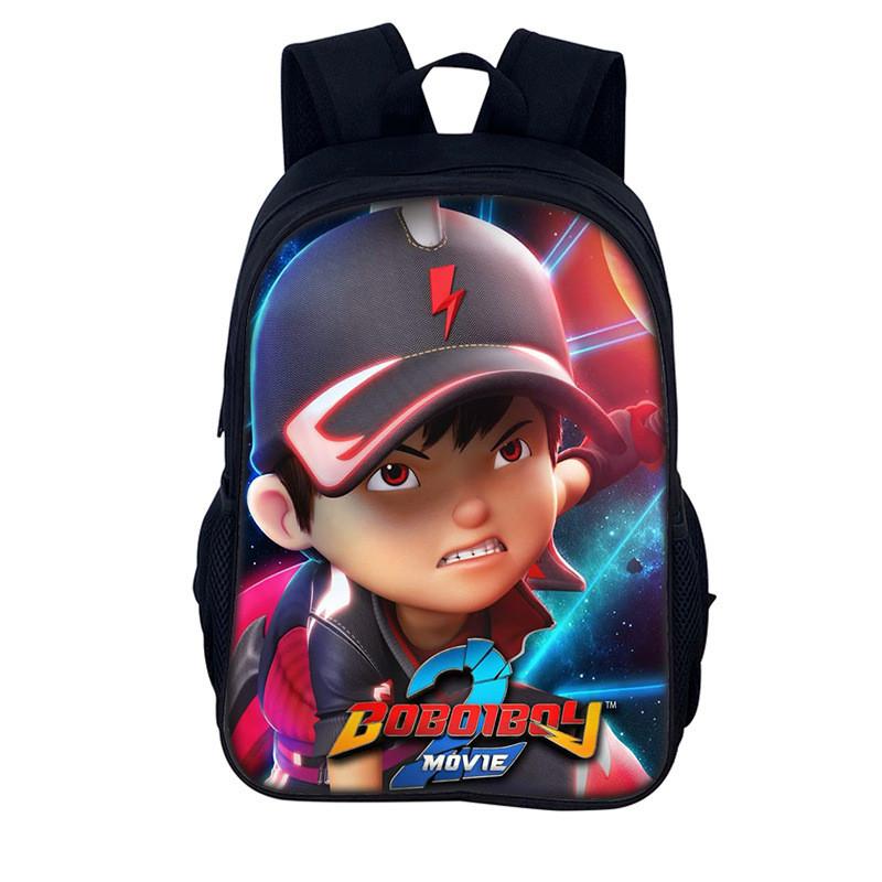 Elements Heroes Boboiboy Kids School Backpack With Durable Nylon Material For Elementary Students