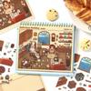 Kawaii Design 3D Scenery Stickers Spiral Bound Miniature Scene Sticker  Journal Supplies