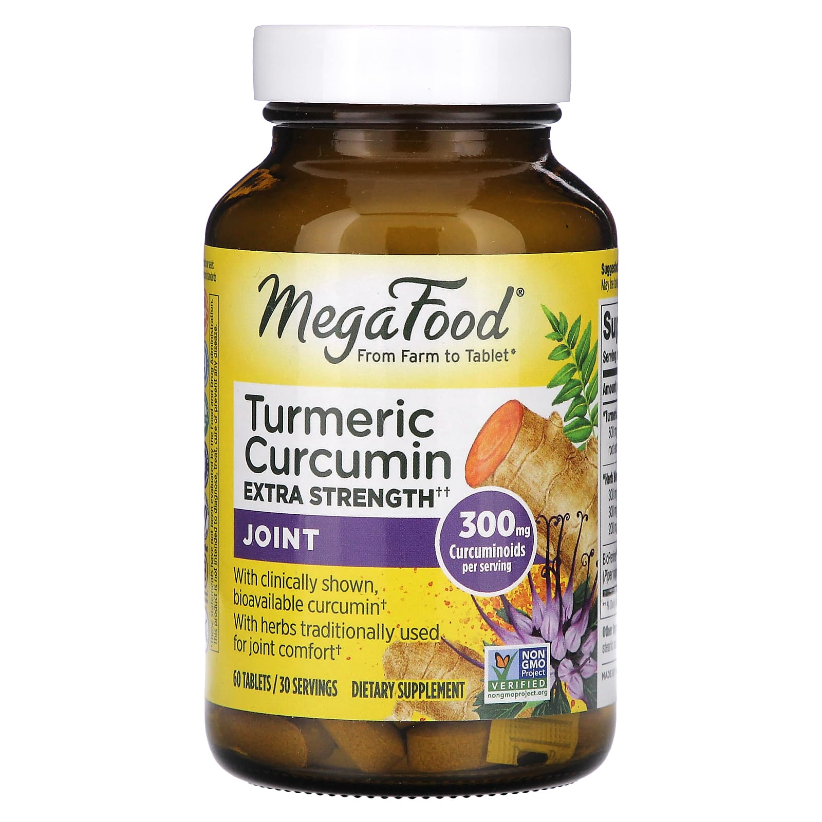 

Turmeric Curcumin, Extra Strength, Joint Support, 60 Tablets