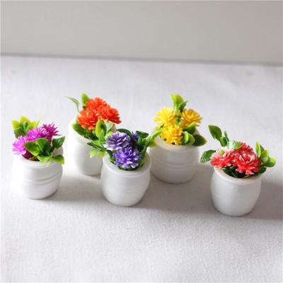 Puppenhaus Mini Simulation Farbe Blumentopf mit Miniatur Miniatur Landschaft Dekoration