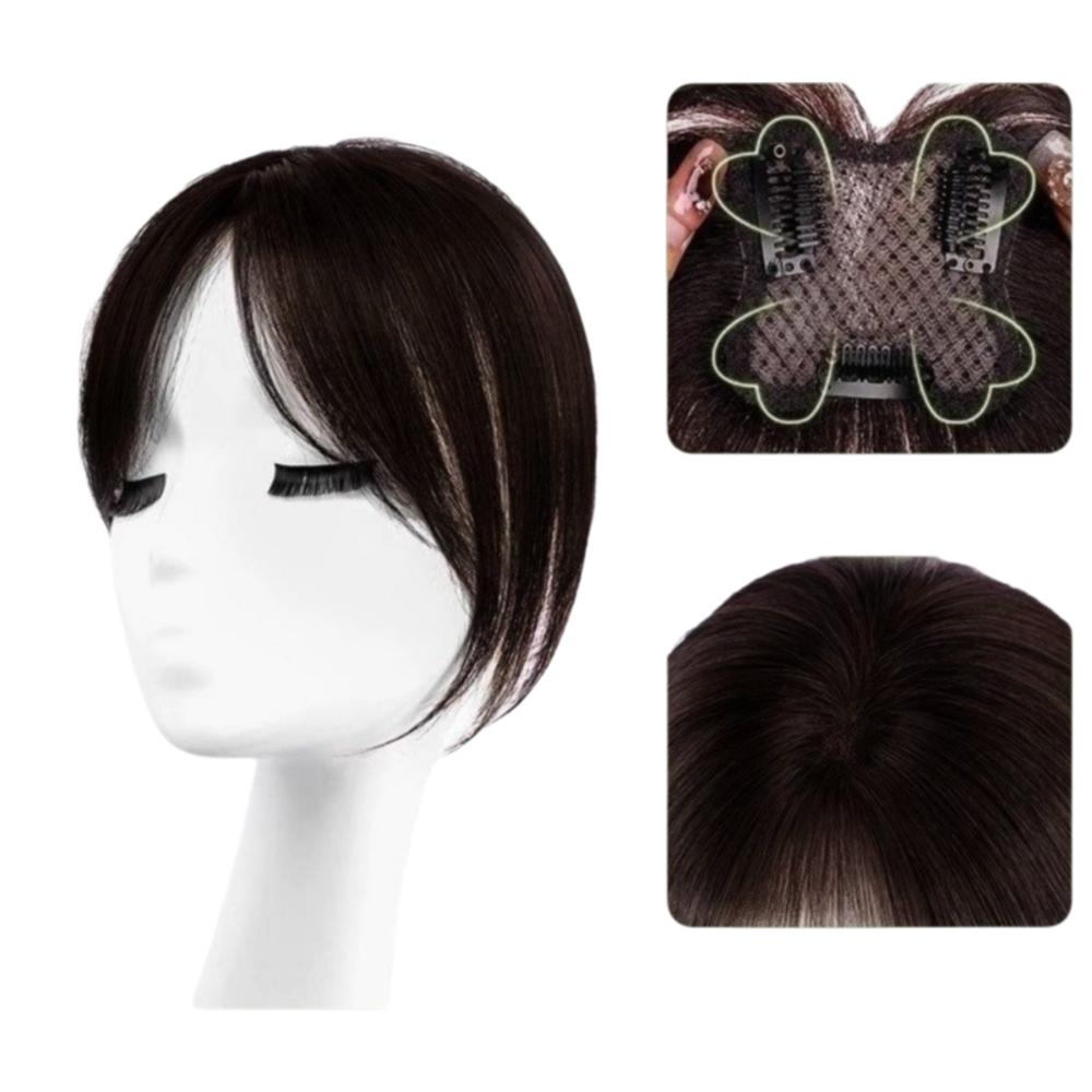 Clip In Hair Toppers Wigs with Bangs Hair Extension Fringe Hair Pieces  Hair Loss