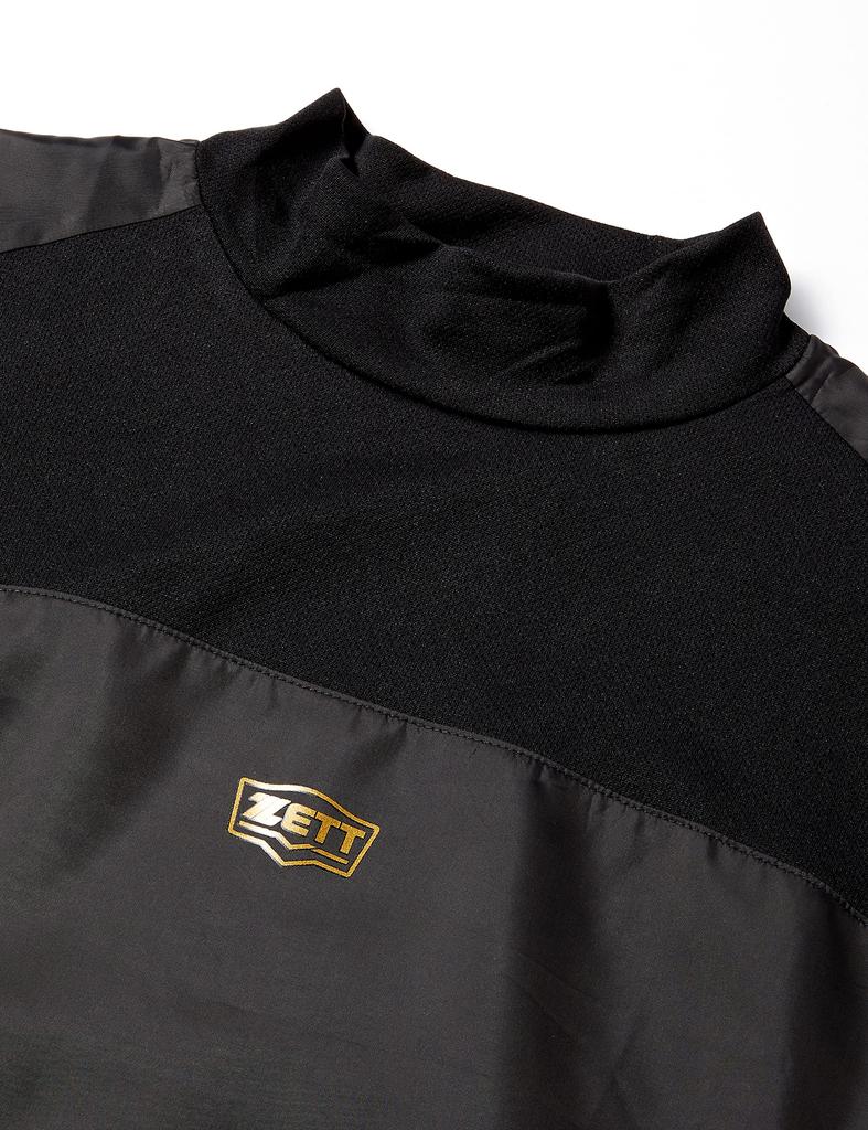 ZETT Baseball Wind Layer Black Size BO215WA Shirt, (1900), L,
