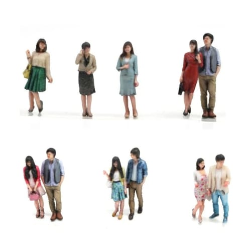 Takeda Diorama Doll 3D Color Realistic Figure 360-Degree Full-Body Photography 3D Photogrammetry (1/64)