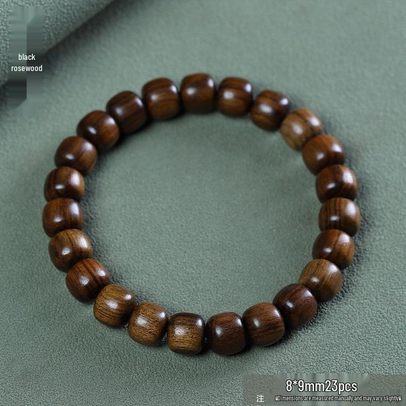 Temple Sandalwood Multi-Treasure Buddhist Rosary Beads Bracelet - Wenge Accessories Gift