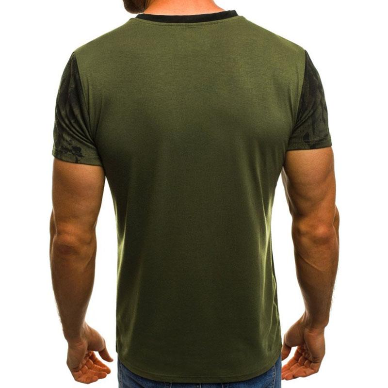 Tricou cu mânecă scurtă, subțire, cu mânecă scurtă, pentru bărbați