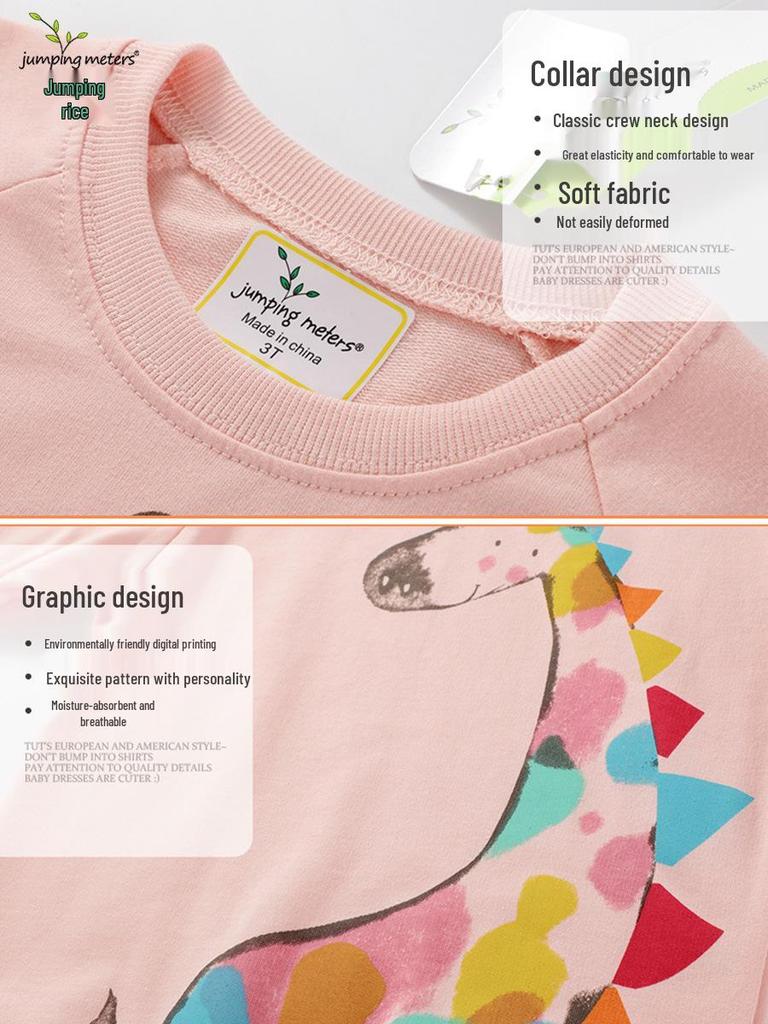 Children's Dinosaur Cartoon Crewneck Sweatshirt for Boys & Girls