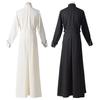 Halloween Adult Men and Women Medieval Clothing Black Beige Priest Cos Costume Robe Formal Dress Cosplay Stage Costume
