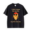 I Didnt Choose The Nug Life Tshirt Funny Chicken Nugget Meme T Shirts Unisex Unisex Fashion Kawaii Cute Loose Short Sleeve T Shirt