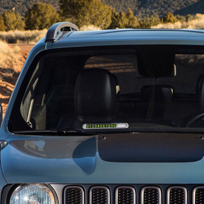 Temporäres Parkschild Metall Auto Parkschild Schieber Verdeckungsdesign Telefonnummer Karte Für belebte Stadtgebiete