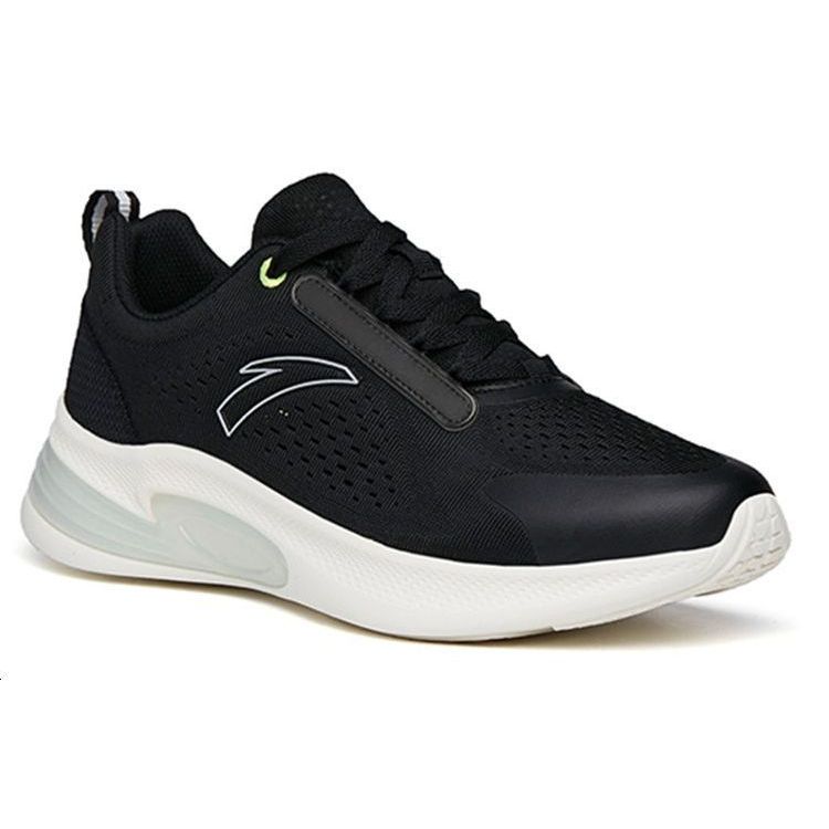 Anta Low Top Running Shoes With Elastic Gel Technology For Shock Absorption And Slip Resistance Men Sneakers Black 112225522-6