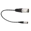 30cm/11.81in Mini XLR 3Pin Male to XLR Male Transfer Cable for Canon Audio Cable Video Recording
