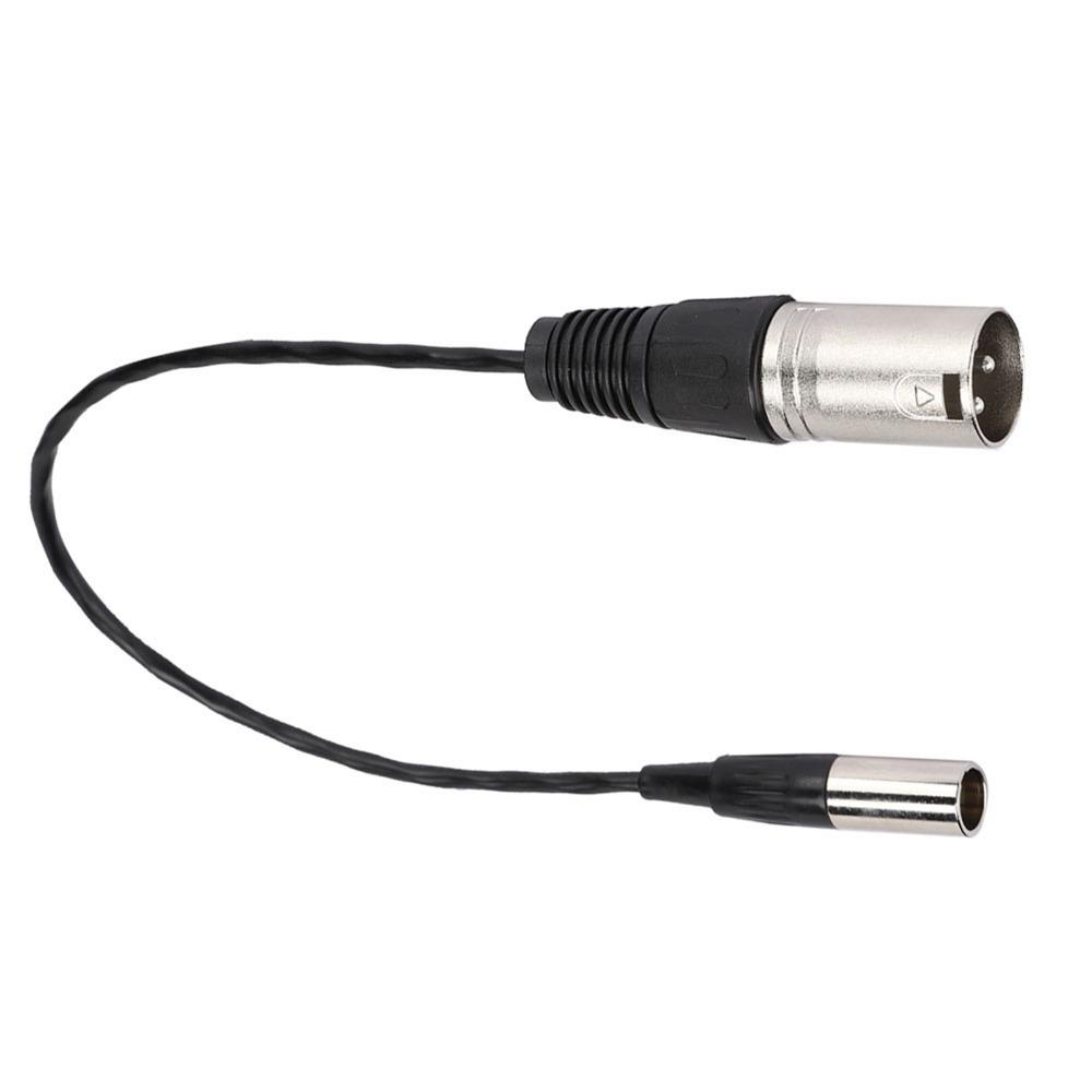 30cm/11.81in Mini XLR 3Pin Male to XLR Male Transfer Cable for Canon Audio Cable Video Recording