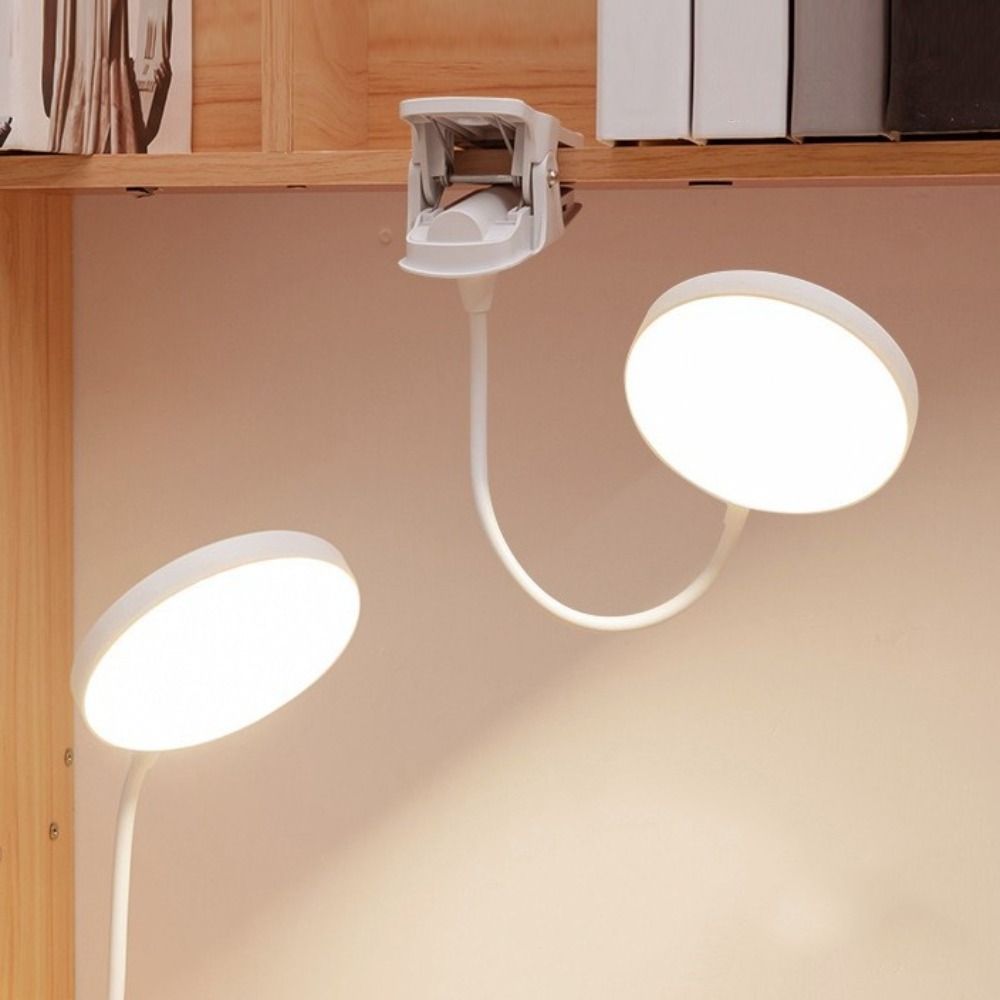 Touch Control LED Clip Lamp Dimming Function LED Desk Lamp USB Rechargeable Lamp  Study Use