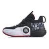 Li Ning ALL DAY 4 Slip Resistant Abrasion Resistant Mid top Basketball Shoes Men's Black White Red ABPP025-3